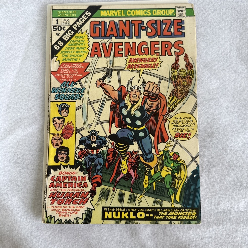 Avengers Giant Size #1 - 1st Appearance of Nuklo, 1974, VG Bronze Age Marvel
